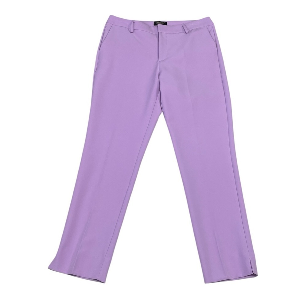 Attentif Paris Purple Pants NWT Pockets Size 42